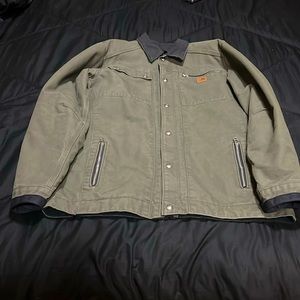 Carhartt  Workman jacket olive green awesome details barely worn size medium